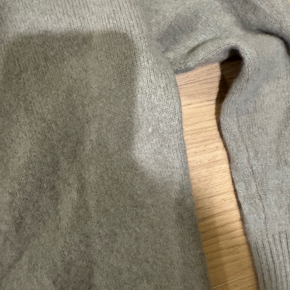 NAADAM Off-the-Shoulder Green Sweater - Picture 3 of 7